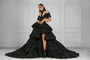 Vestido preto de festa
