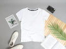Camiseta branca de algodão