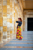 Vestido longo fluido