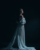 Vestido longo branco de cerimônia