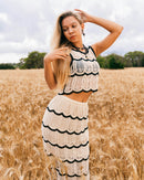 Conjunto de tricô verão