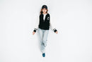 Jaqueta varsity vista lateral