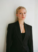 Blazer preto acinturado