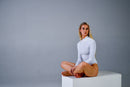 Body branco canelado