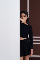 Blusa ombro a ombro preta