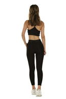 Top nadador preto com legging